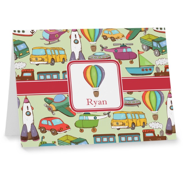 Custom Vintage Transportation Note cards (Personalized)