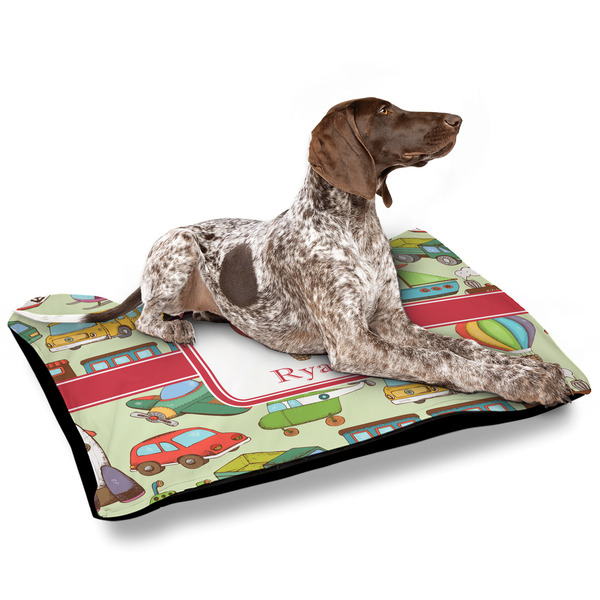 Vintage Transportation Outdoor Dog Beds - Large - IN CONTEXT