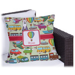 Vintage Transportation Outdoor Pillow - 16" (Personalized)