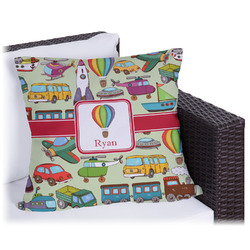 Vintage Transportation Outdoor Pillow - 18" (Personalized)