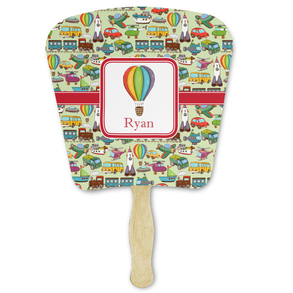 Custom Vintage Transportation Paper Fan (Personalized)