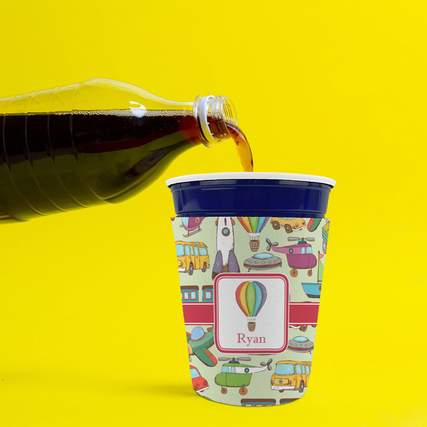 Vintage Transportation Party Cup Sleeves - without bottom - Lifestyle