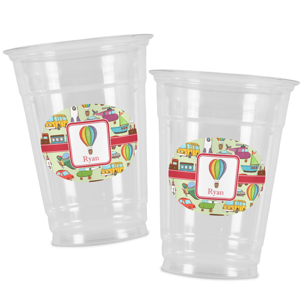 Vintage Transportation Party Cups - 16oz - Alt View