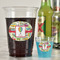 Vintage Transportation Party Cups - 16oz - In Context