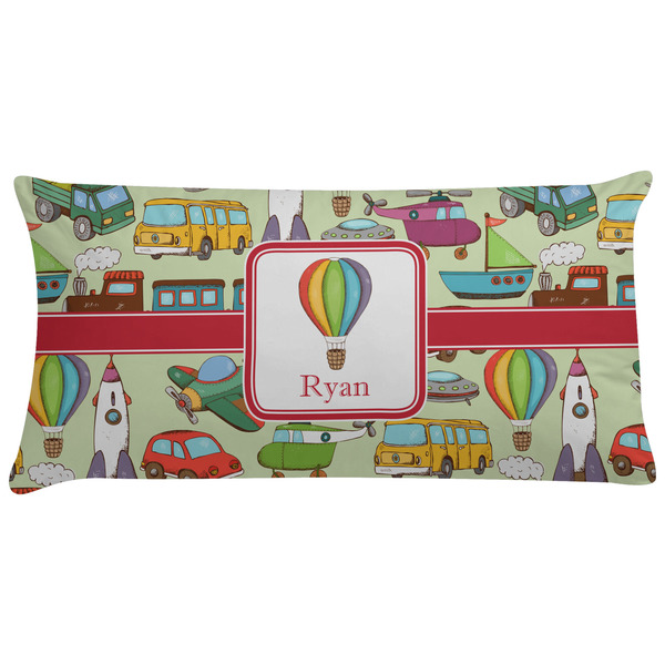 Custom Vintage Transportation Pillow Case - King (Personalized)