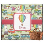Vintage Transportation Outdoor Picnic Blanket (Personalized)