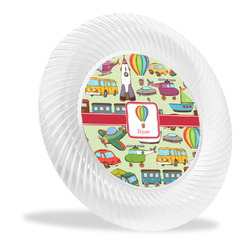Vintage Transportation Plastic Party Dinner Plates - 10" (Personalized)