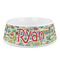 Vintage Transportation Plastic Dog Bowl (Personalized)