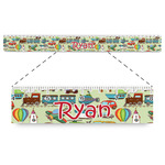 Vintage Transportation Plastic Ruler - 12" (Personalized)