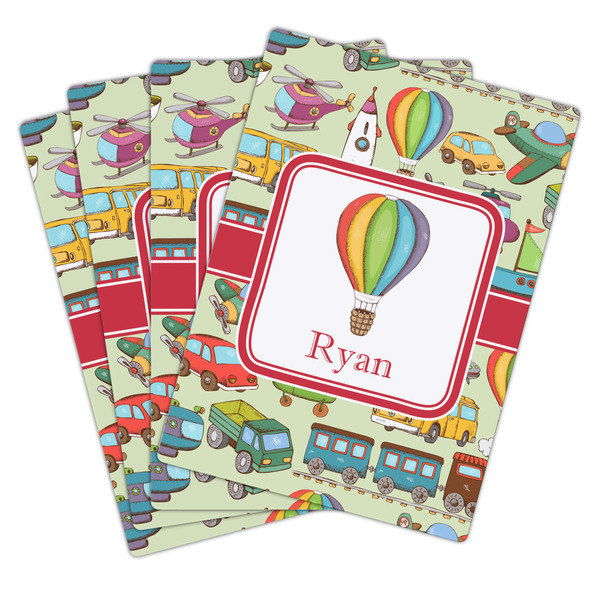 Vintage Transportation Playing Cards - Hand Back View