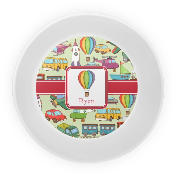 Vintage Transportation Melamine Bowl - Center