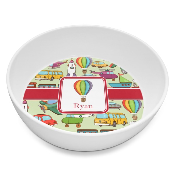 Custom Vintage Transportation Melamine Bowl - 8 oz (Personalized)