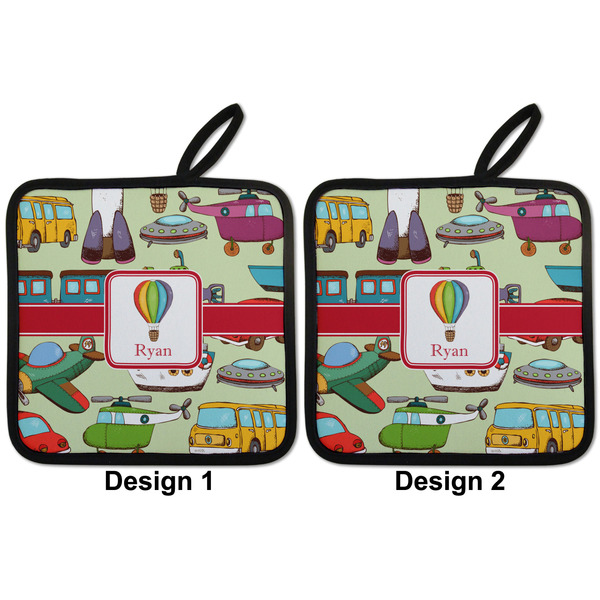 Vintage Transportation Pot Holders - Set of 2 APPROVAL