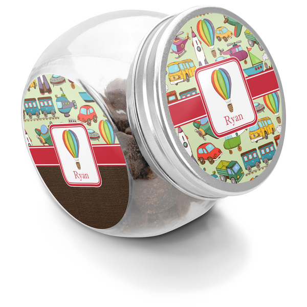 Custom Vintage Transportation Puppy Treat Jar (Personalized)