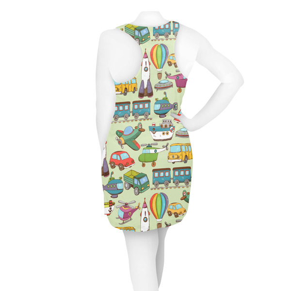 Vintage Transportation Racerback Dress - On Model - Back