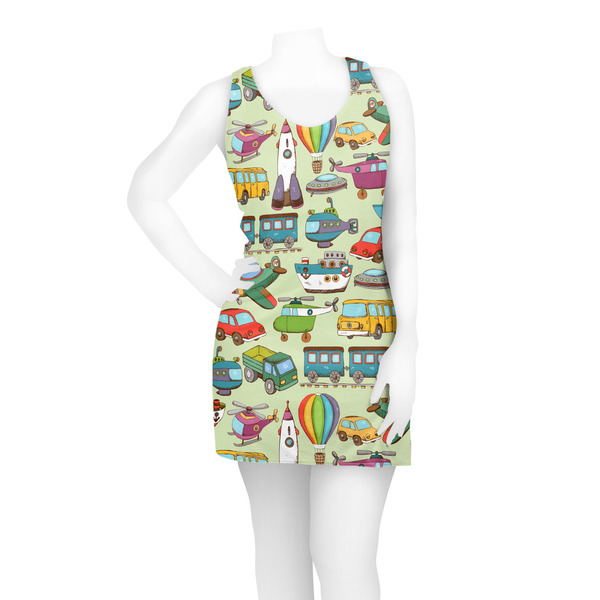 Vintage Transportation Racerback Dress - On Model - Front