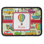 Vintage Transportation Iron On Rectangle Patch w/ Name or Text