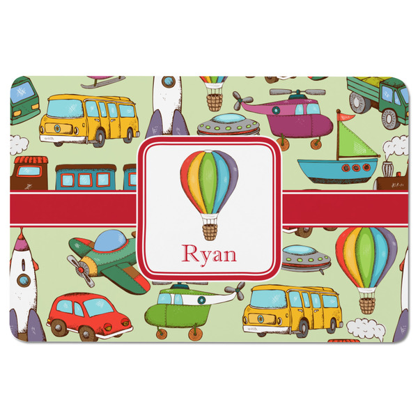 Vintage Transportation Rectangular Fridge Magnet - FRONT