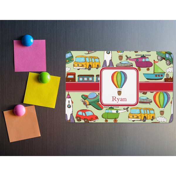 Vintage Transportation Rectangular Fridge Magnet - LIFESTYLE