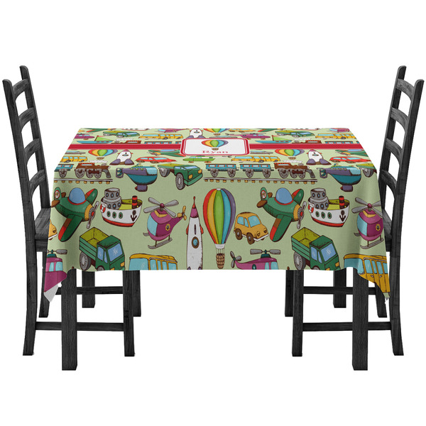 Custom Vintage Transportation Tablecloth (Personalized)