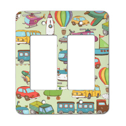 Vintage Transportation Rocker Style Light Switch Cover - Two Switch