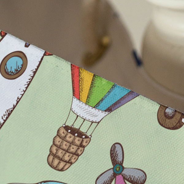 Vintage Transportation Large Rope Tote - Close Up View