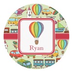 Vintage Transportation Round Decal - Medium (Personalized)