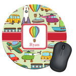 Vintage Transportation Round Mouse Pad (Personalized)
