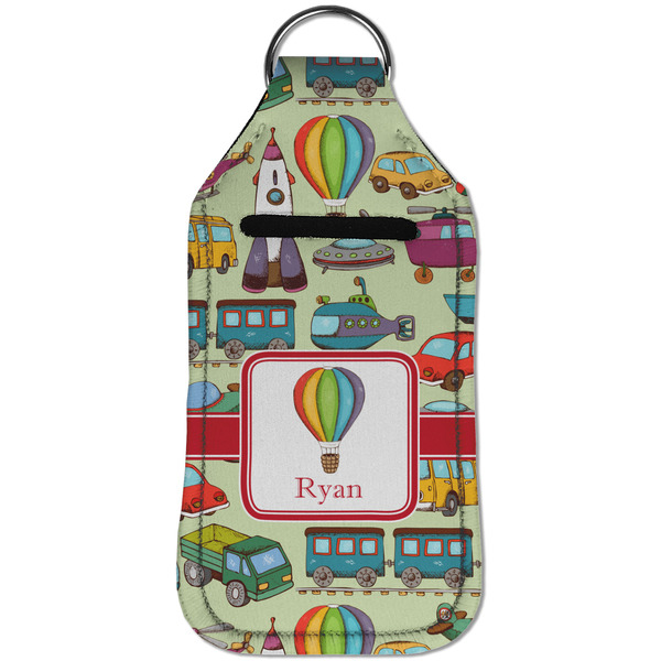 Vintage Transportation Sanitizer Holder Keychain - Large (Front)