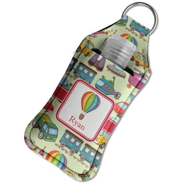 Vintage Transportation Sanitizer Holder Keychain - Large in Case