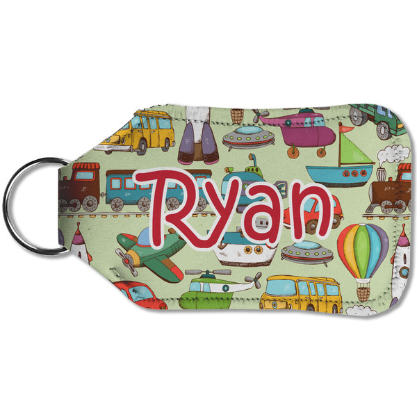 Vintage Transportation Sanitizer Holder Keychain - Small (Back)