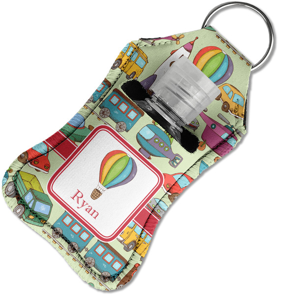 Vintage Transportation Sanitizer Holder Keychain - Small in Case