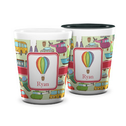 Vintage Transportation Ceramic Shot Glass - 1.5 oz (Personalized)