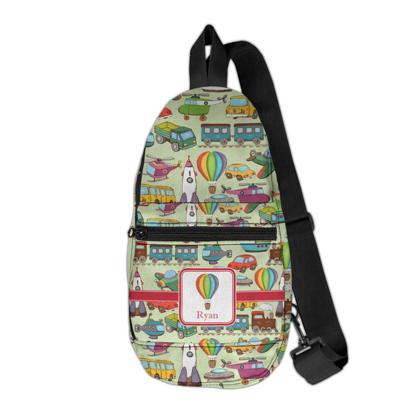 Custom Vintage Transportation Sling Bag (Personalized)