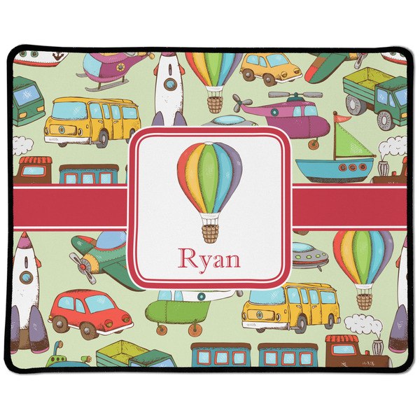 Custom Vintage Transportation Large Gaming Mouse Pad - 12.5" x 10" (Personalized)