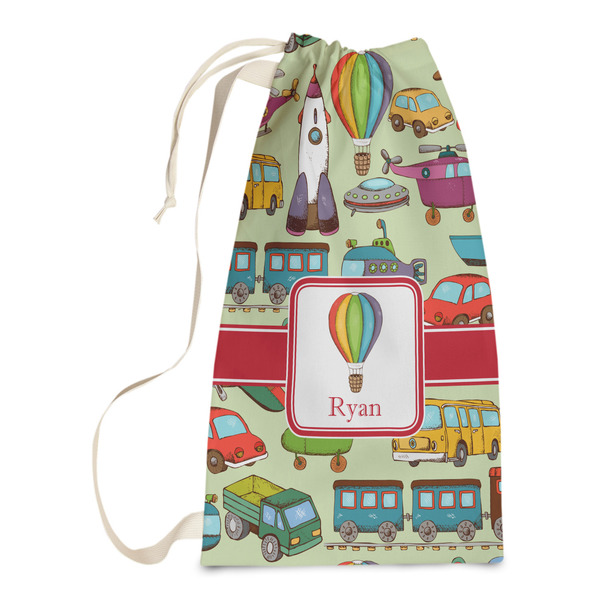 Custom Vintage Transportation Laundry Bags - Small (Personalized)