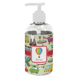 Vintage Transportation Plastic Soap / Lotion Dispenser (8 oz - Small - White) (Personalized)