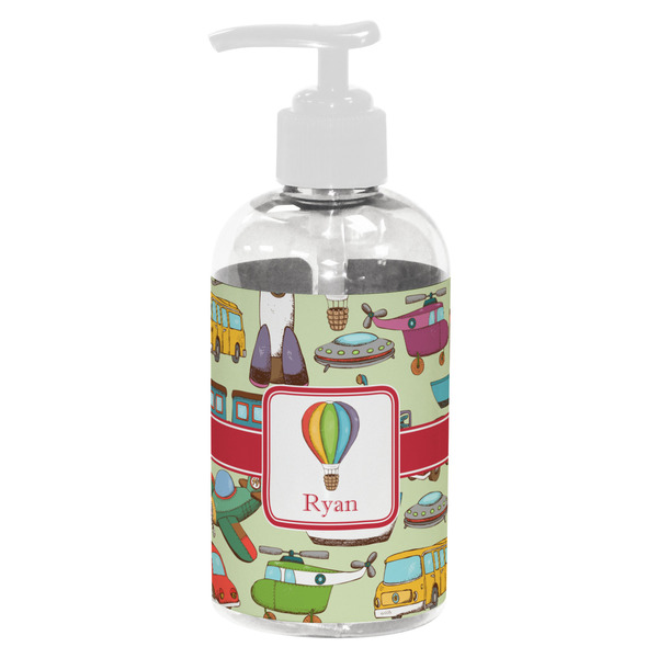 Vintage Transportation Small Liquid Dispenser (8 oz) - White