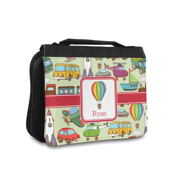 Custom Vintage Transportation Toiletry Bag - Small (Personalized)