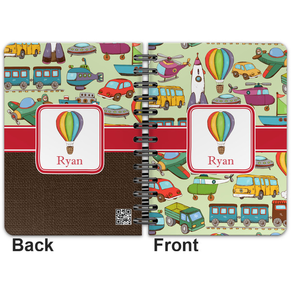 Vintage Transportation Spiral Journal 5 x 7 - Apvl