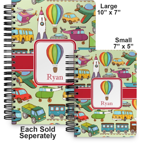 Vintage Transportation Spiral Journal - Comparison