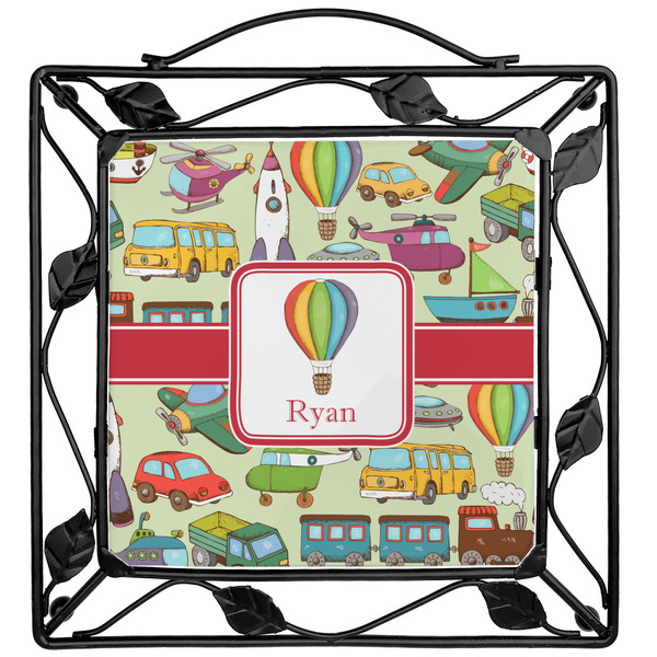 Custom Vintage Transportation Square Trivet (Personalized)