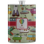Vintage Transportation Stainless Steel Flask (Personalized)