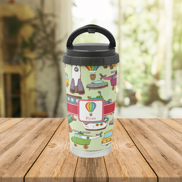 Vintage Transportation Stainless Steel Travel Cup Lifestyle