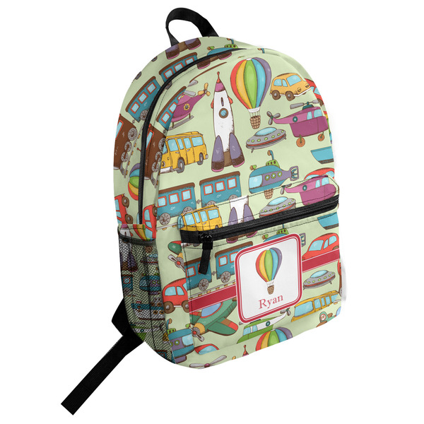 Custom Vintage Transportation Student Backpack (Personalized)