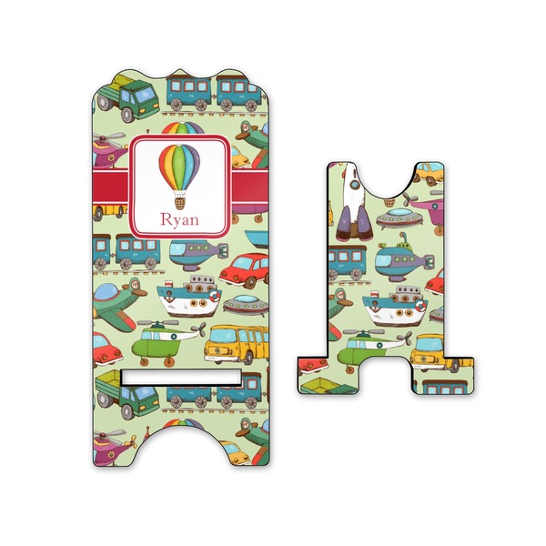 Vintage Transportation Stylized Phone Stand - Front & Back - Small