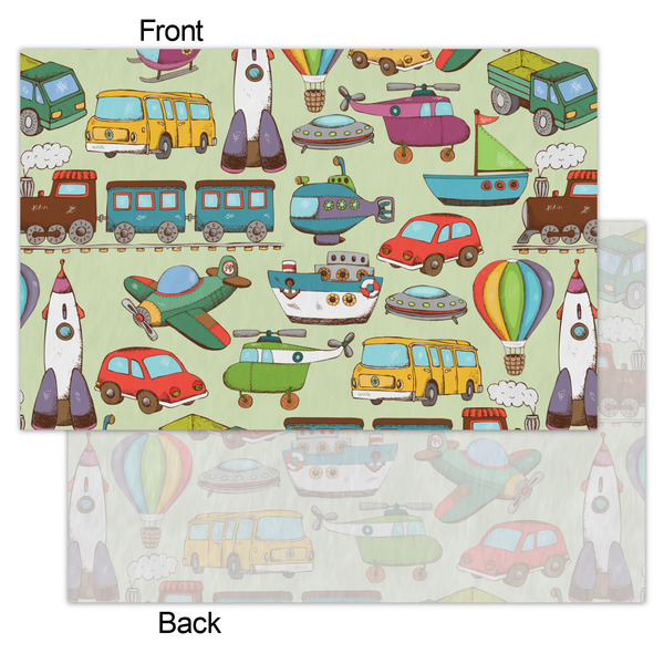 Vintage Transportation Tissue Paper - Heavyweight - Small - Front & Back