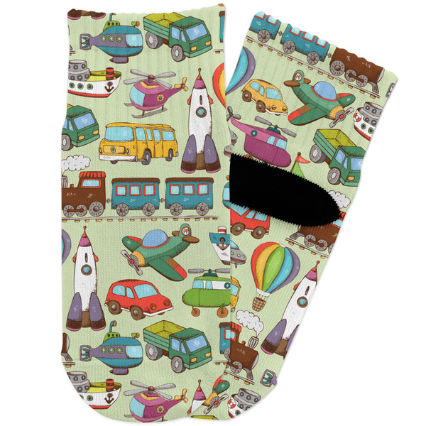 Custom Vintage Transportation Toddler Ankle Socks
