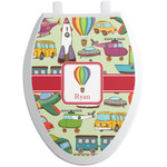 Vintage Transportation Toilet Seat Decal - Elongated (Personalized)