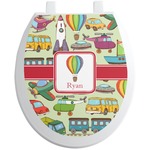 Vintage Transportation Toilet Seat Decal (Personalized)